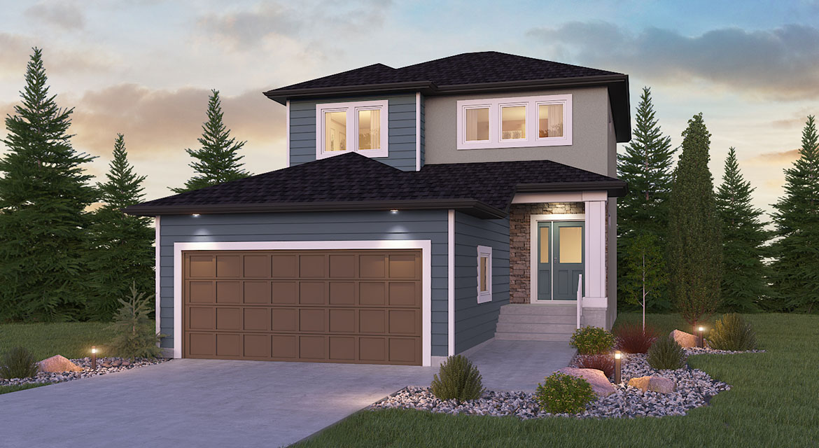 DG 11_Ele A_Revised the dawson broadview homes winnipeg 2-storey home with vinyl siding